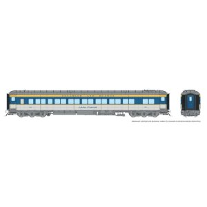 Rapido 125013 - HO Balloon Top Coach: D&H - Blue/Yellow/Gray Scheme: #202 Lake Placid