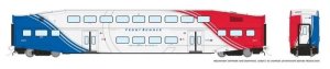 Rapido 146035 - HO Single BiLevel Commuter Car - UTA FrontRunner - Unnumbered Coach