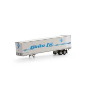 Athearn 16085 - HO RTR 45Ft Fruehauf Z-Van Trailer - Santa Fe #253417