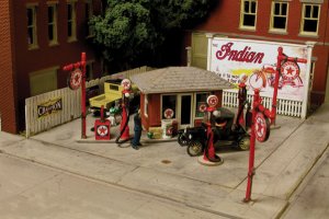 Monroe Models 2218 HO J. Burke Filling Station - Laser-cut Kit