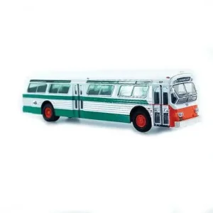 Iconic Replicas 870283 1980 GM 3102 (Fishbowl) Bus - Assembled -- AC Transit San Francisco (white...