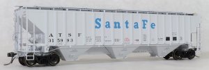 Tangent 20058-02 - HO ATSF PS4750 Covered Hopper - Santa Fe (Delivery Gray 10-1979) #315907