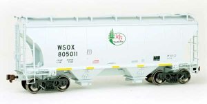 American Limited Models 2050 - HO RTR Trinity Rail 3281 Cu Ft 2-Bay Covered Hopper - First Union ...