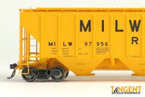 Tangent 21036-01 - HO PS-2-4427  High Side Covered Hopper - Milwaukee Delivery 3-1967 #97885