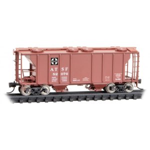 MicroTrains 095 00 051 - N Scale 2-Bay Hopper - ATSF #82076