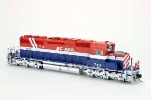 Bowser 25020 - HO GMD SD40-2 - DCC & Sound - BC Rail (RWB Hockey Stick) #761