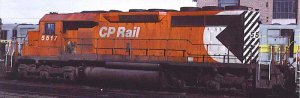 Bowser 24940 - HO GMD SD40 - Standard DC - Executive Line - CP Rail #5517 - 5 inch Stripes, Large...