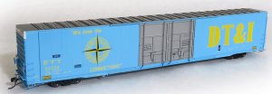 Tangent Scale Models 25012-06 - HO Greenville 86ft Double Plug Door Box Car - DT&I #26759