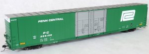 Tangent Scale Models 25027-01 - HO Greenville 86ft Double Plug Door Box Car - Penn Central #29513...