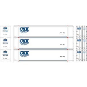 Athearn 27691 - HO RTR 48Ft Containers - CSX #2 (3pkg)