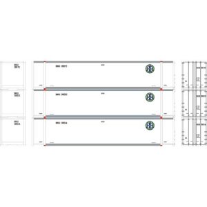 Athearn 27697 - HO RTR 48Ft Containers - BNSF #2 (3pkg)