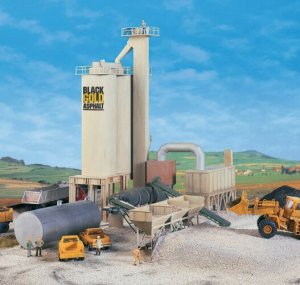 Walthers Cornerstone 3085 - HO Black Gold Asphalt Hot Mix Plant - Kit