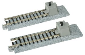 Kato Unitrack 20-046 - N Scale Straight Roadbed Bumper Track - Style A (2pcs)