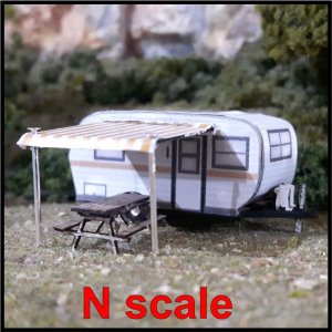 Osborn Model Kits 3126 - N Scale 15' Travel Trailer Kit