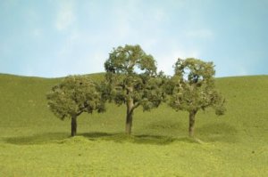 Bachmann 32107 - N Scale Layout-Ready Trees - Walnut Trees (4/pkg) 2 - 2-1/4 Inches 