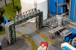 Faller Gmbh 130487 - HO Tank Farm Piping & Filling Plant - Kit