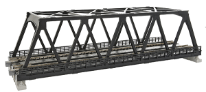 Kato Unitrack 20-438 - N Scale Double-Track Truss Bridge - 9-3/4in (24.8cm) - Black