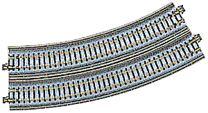 Kato Unitrack 20-531 - N Scale Curved Single Track Viaduct - R348-30V (R13 3/4inch-30) - 2pkg