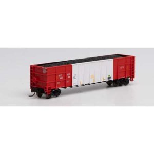 Athearn 3840 - N Scale Thrall High-Side Gondola w/ Load - Herzog/ White #10104