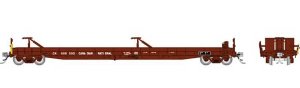 Rapido 151002-6 - HO Vancouver Iron Works Piggyback Flatcar 6-Pack - Ready to Run -- Canadian Nat...