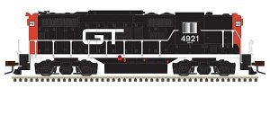 Atlas 40005356 - N Scale GP-9 w/Turbo Tubes - Silver Standard DC - Grand Trunk GT #4921