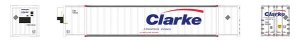 Rapido 402021 HO - 53Ft High Cube Container - Clarke- Transforce (2-pack 539630 and 539653)