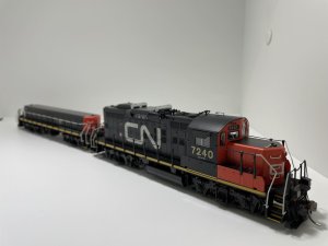 Rapido 41514 - HO GP9RM Mother & Slug - DCC & Sound - Canadian National (Early) #7236, 237