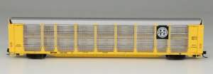 InterMountain 452111-01 HO Bi-Level Auto Rack - BNSF - BLACK & WHITE HERALD - #300169