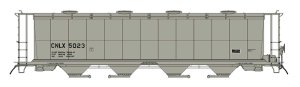 Intermountain 45240-04 - HO 59Ft 4550 Cu. Ft. Cylindrical Covered Hopper - Round Hatch - CNLX, Pl...