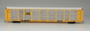 InterMountain 45255-05 HO - Bi-Level Auto Rack - CSX - TTGX - Flat Car (White Roof) #150647