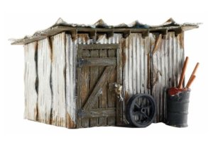 Woodland Scenics 4946 - N Tin Shack - Built & Ready Landmark Structures - Assembled