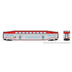 Rapido 546009A - N Bilevel Commuter Car -  CalTrain (San Francisco Bay Area) - (Single) Coach