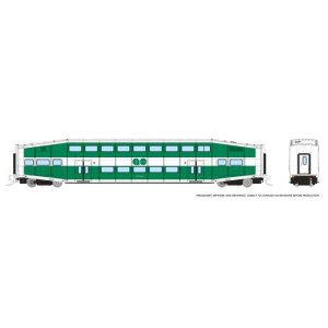 Rapido 546015A - N Bilevel Commuter Car -  Go Transit (Toronto) - (Single) Coach