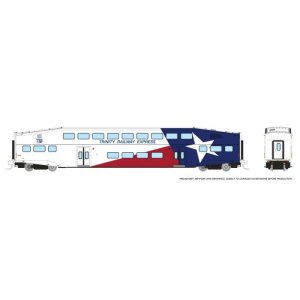 Rapido 546027A - N Bilevel Commuter Car -  Trinity Rail Express (Dallas) - (Single) Coach