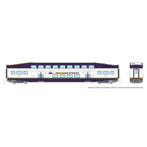 Rapido 546033A - N Bilevel Commuter Car -  West Coast Express (Vancouver) - (Single) Coach