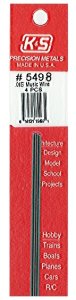 K&S Engineering 5498 All Scale - 12 inch Long Round Music Wire - 0.015inch Diameter pkg(4)