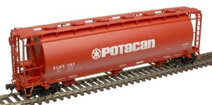 Atlas 20005769 - HO ACF 3-Bay Cylindrical Hopper - Potacan #757