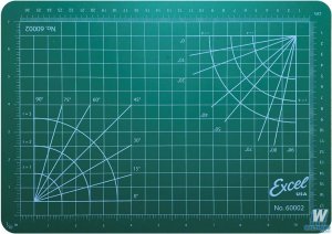 Excel Hobby Blades 60000 - Self Healing Cutting Mat - Green - 5.5In x 9In, 14cm x 22.9cm 