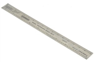 Mascot Precision Tools - 12 Inch Stainless Steel Railroad Scale Ruler for HO, N, O, and S Scales