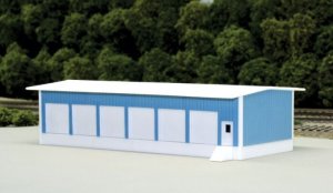 Pikestuff 8004 - N Scale Truck Terminal (Scale: 30 x 80ft) - Blue