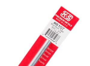 K&S Engineering 8107 All Scale - 9/32 inch OD Round Aluminum Tube 0.014inch Thick x 12inch Long