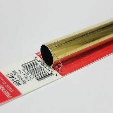 K&S Engineering 8140 All Scale - 17/32 inch OD Round Brass Tube 0.014inch Thick x 12inch Long