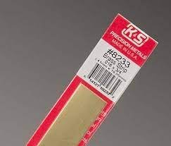 K&S Engineering 8233 All Scale - Brass Strip - 12inch x 3/4inch x .016inch 