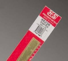 K&S Engineering 8236 All Scale - Brass Strip - 12inch x 1/2inch x .025inch