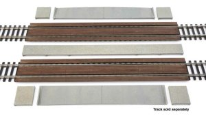 Walthers 83116 - HO Modern Wood Crossing - Kit (2pkg)