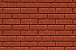 Chooch 8625 - HO/S/O Flexible Dark Red Brick Wall Sheet (2-Pack) - Large