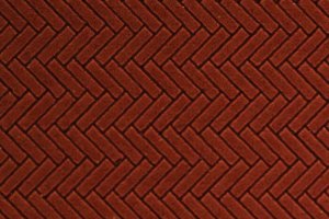 Chooch 8663 - HO Flexible Herringbone Dark Red Brick Sheet (2-Pack) - Medium