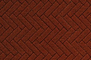 Chooch 8665 - HO/S/O Flexible Herringbone Dark Red Brick Sheet (2-Pack) - Large