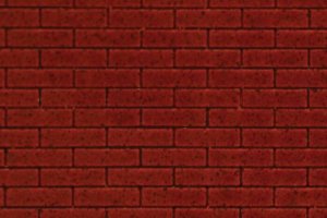 Chooch 8671 - HO/S/O Flexible Dark Red Brick Pavers Sheet (2-Pack) - Large