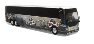 Iconic Replica 87-0275 - 1:87 Prevost X3-45 Coach: Greyhound Go Further- Love Your Journey